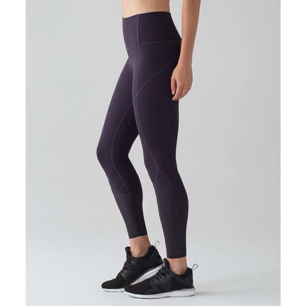 Lululemon Anew Tight Black Grape size 2